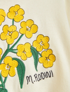 Preview: MINI RODINI Sweatshirt Alpine Flowers - white